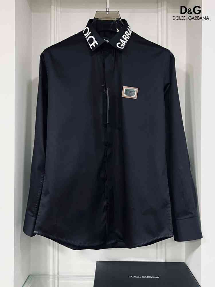 Dolce & Gabbana Black Premium Quality Cotton Shirt-thumb-0