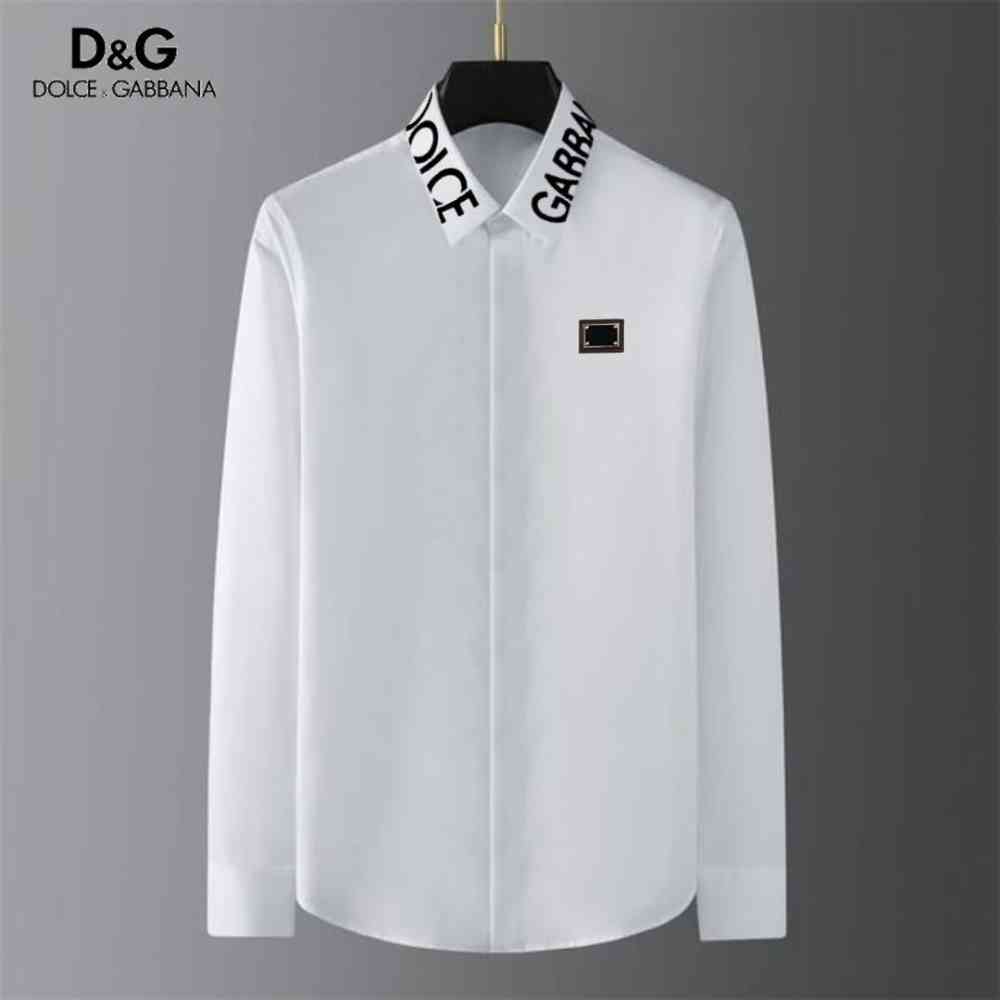 White Dolce & Gabbana Black Premium Quality Cotton Shirt
