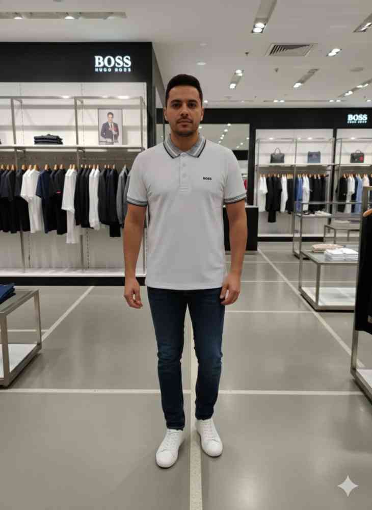 Hugo Boss White Premium Quality Tees-thumb-1