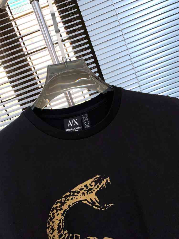 Armani Exchange Black Premium Quality T-Shirt-thumb-2