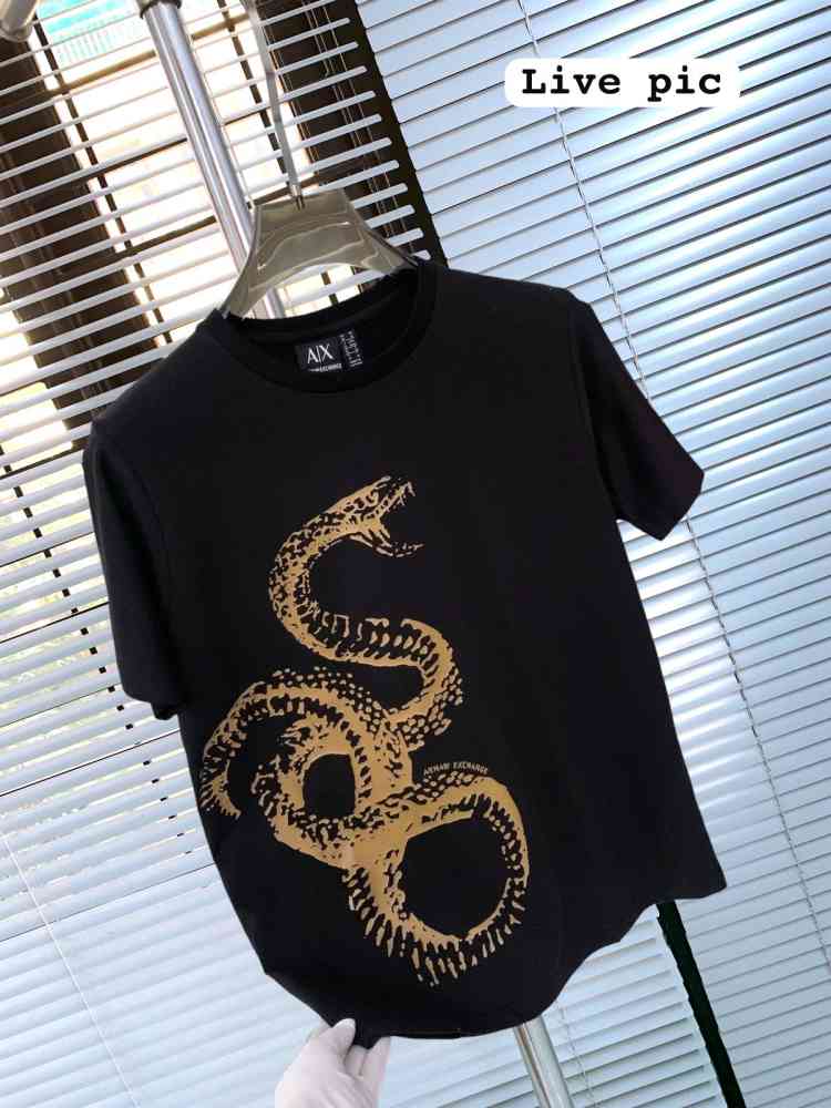 Armani Exchange Black Premium Quality T-Shirt-thumb-1