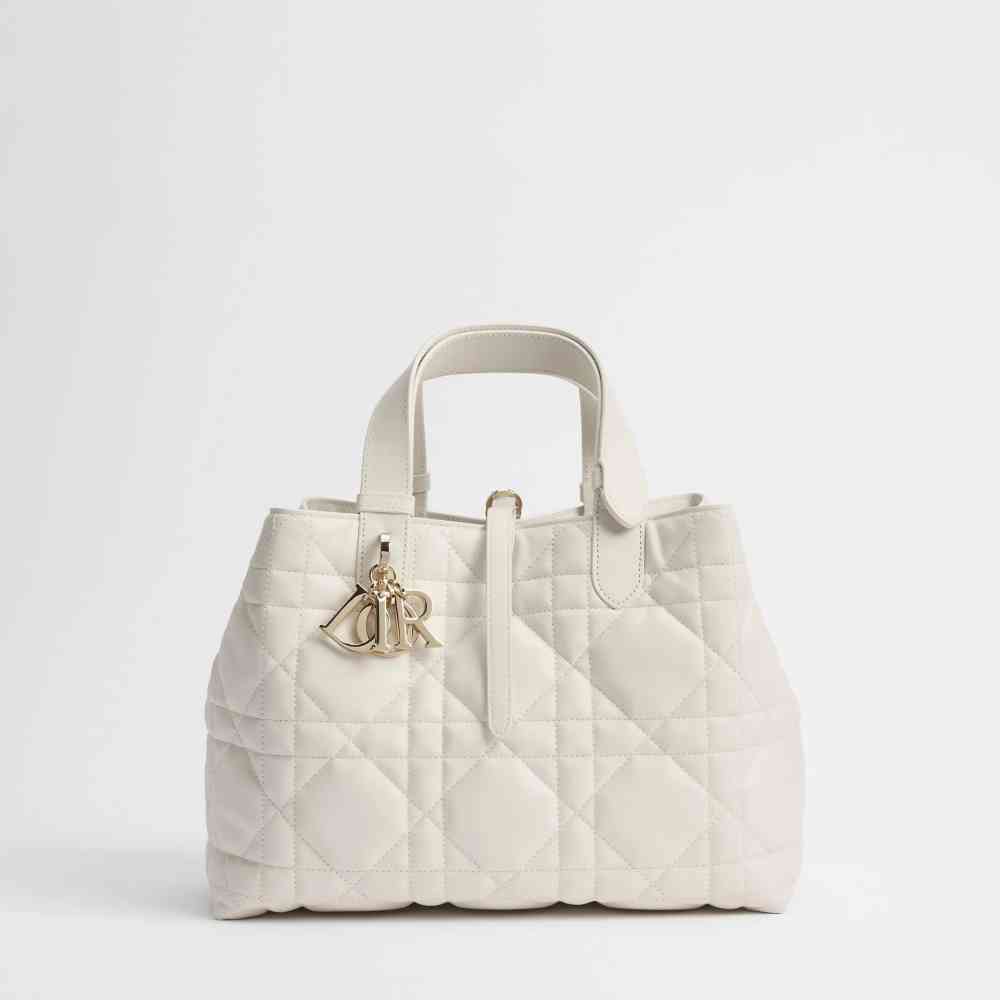 White Dior Signature Black Handbag