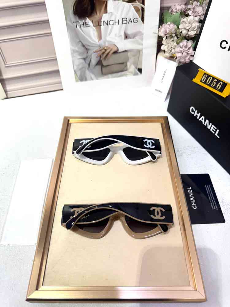 Chanel White Premium Women's Sunglasses-3