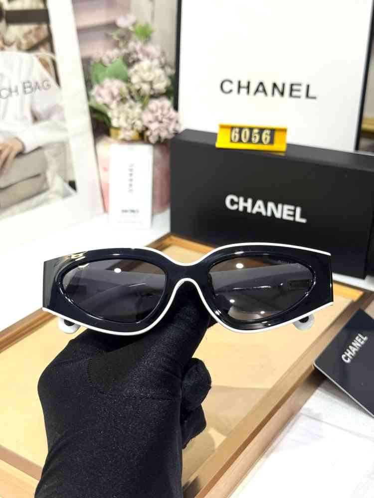 Chanel White Premium Women's Sunglasses-1