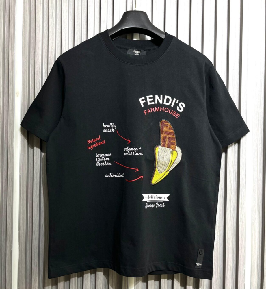 Fendi "Fendi's Farmhouse" Banana T-Shirt-thumb-0