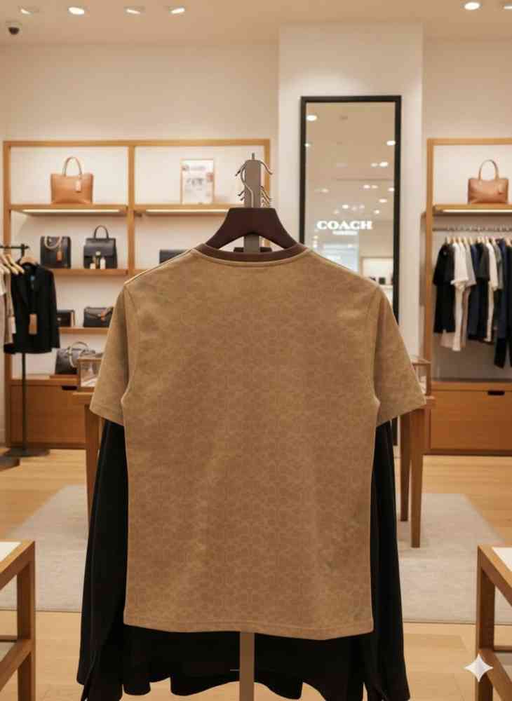 Coach Brown Premium Quality T-shirt-3