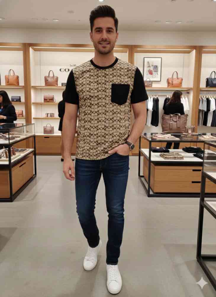 Coach Brown Premium Quality T-shirt-thumb-0