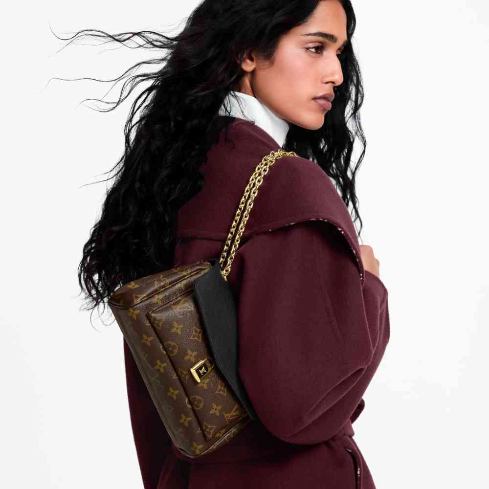 Louis Vuitton Pochette Mia Brown Sling Bag-thumb-1