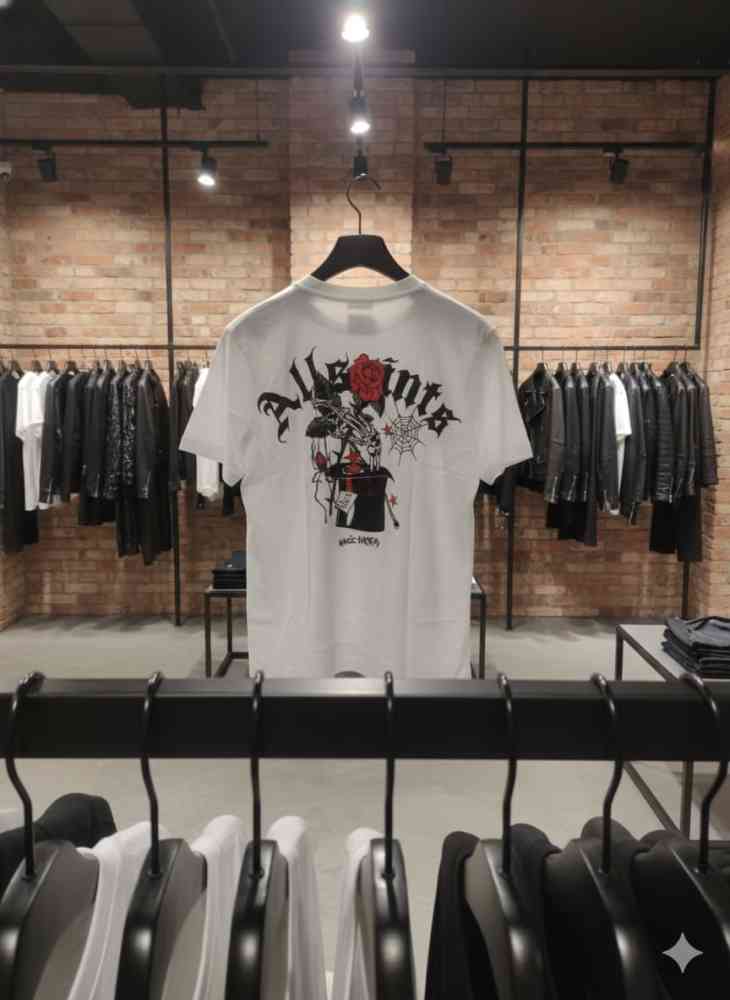 All Saints White Premium Quality T-shirt-3
