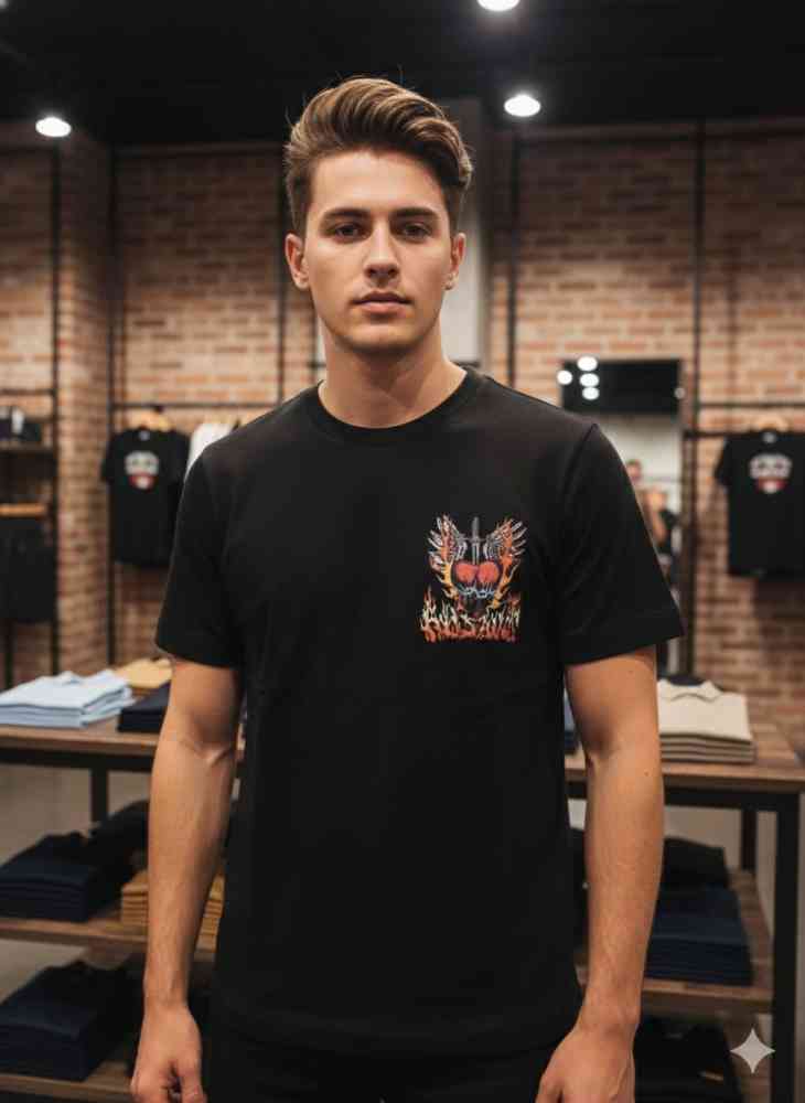 All Saints Black Premium Quality T-shirt-thumb-1