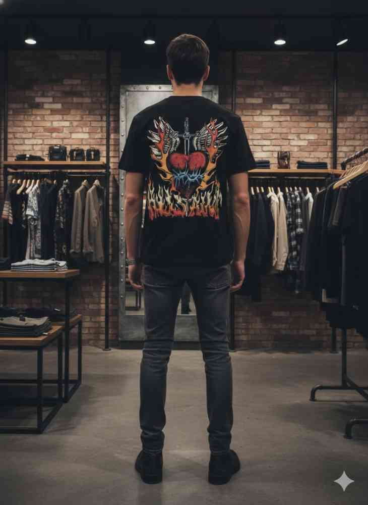 All Saints Black Premium Quality T-shirt-thumb-2