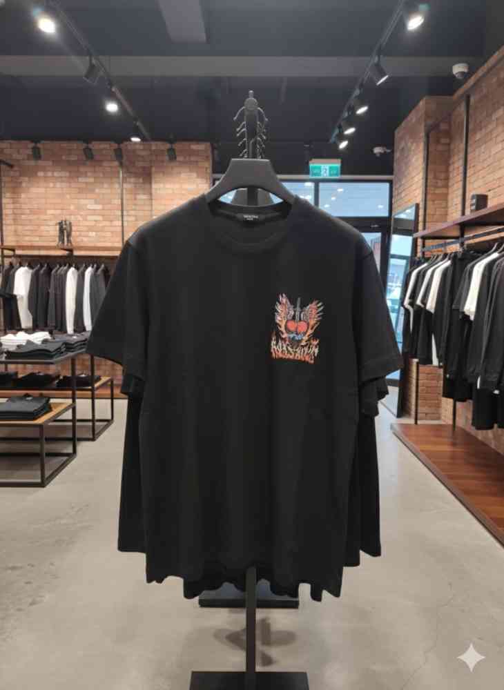 All Saints Black Premium Quality T-shirt-thumb-3