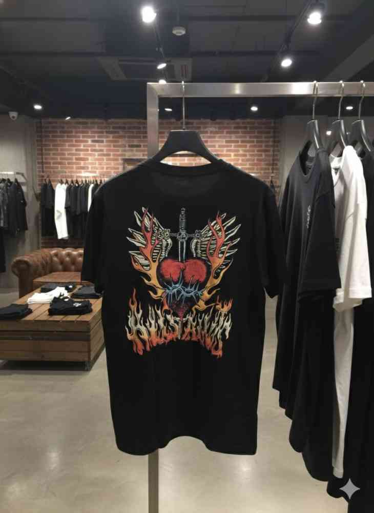 All Saints Black Premium Quality T-shirt-thumb-4