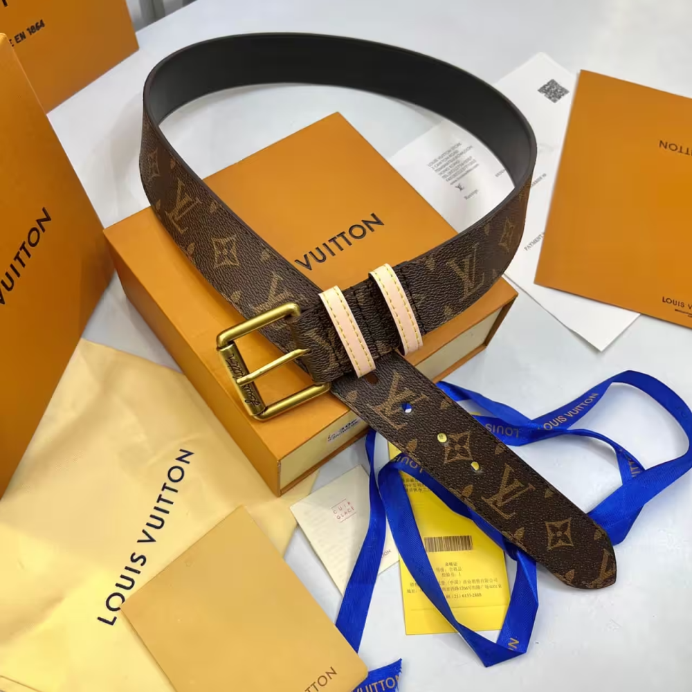 Louis Vuitton Pont Neuf Monogram Brown Reversible Belt-thumb-0