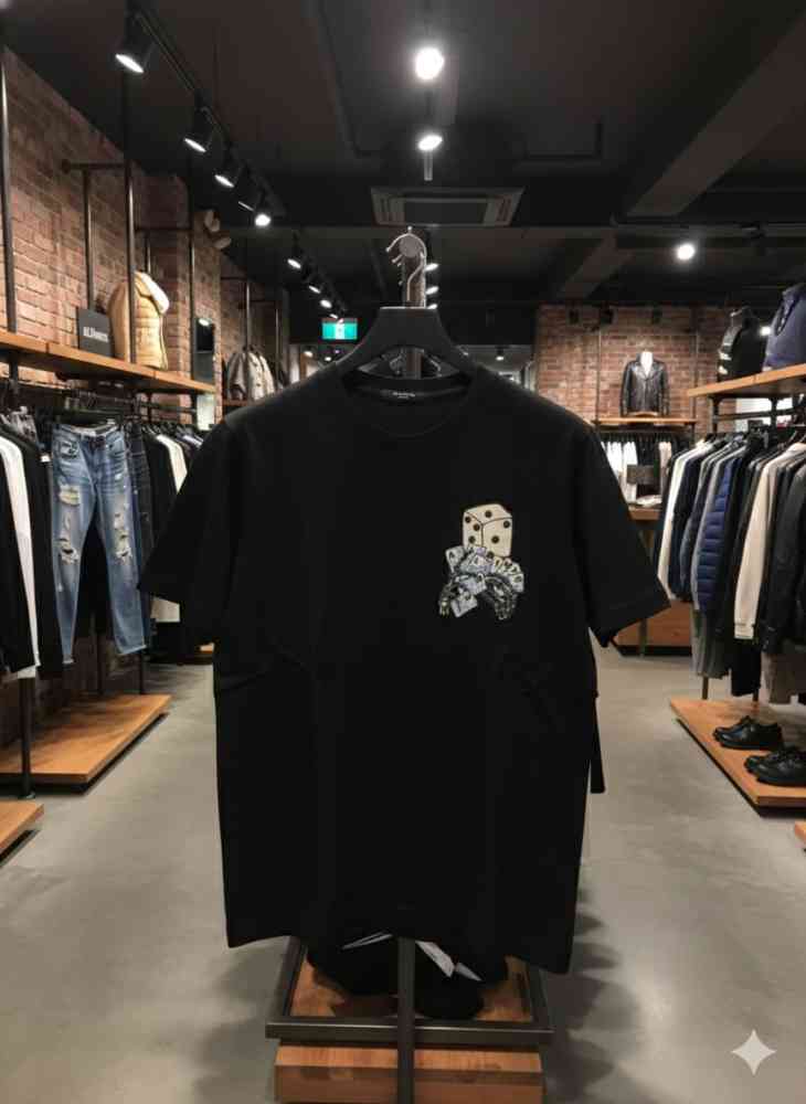 All Saints Black Premium Quality T-shirt-thumb-2
