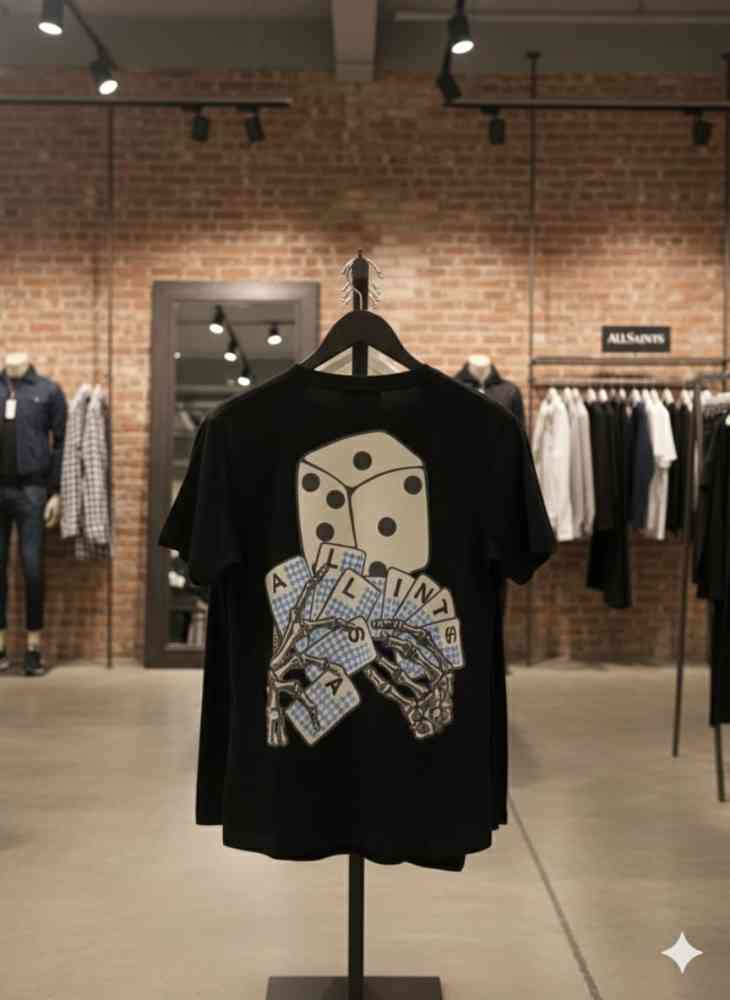 All Saints Black Premium Quality T-shirt-thumb-4