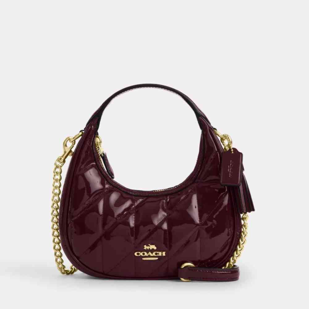 Wine Coach Mini Carmen Black HandBag