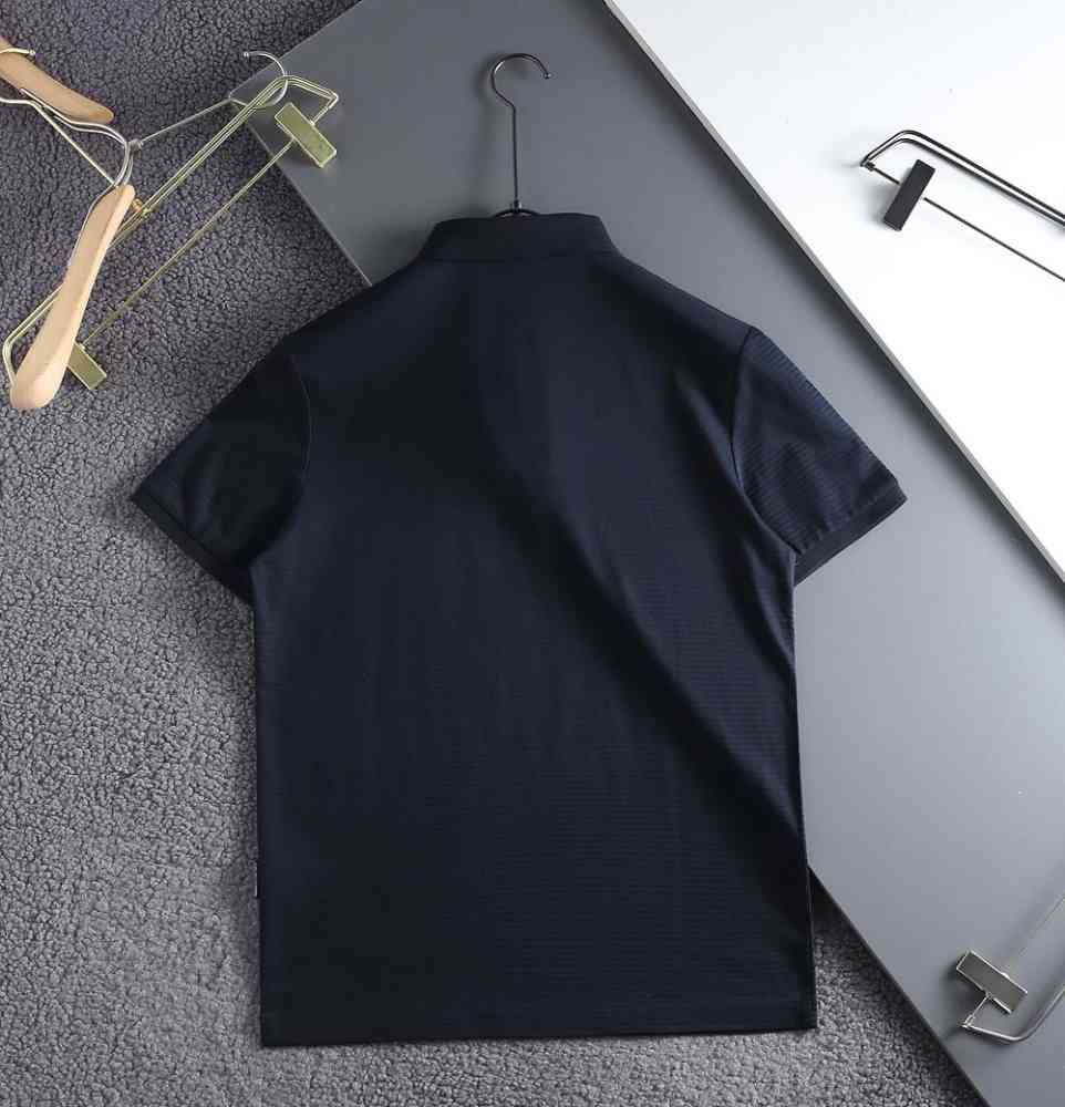 Emporio Armani Blue Cotton T-Shirt-1