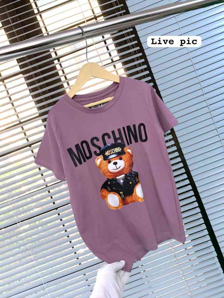 Moschino Purple Premium Quality Kids T-shirt-thumb-1
