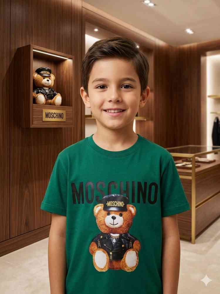 Green Moschino Purple Premium Quality Kids T-shirt