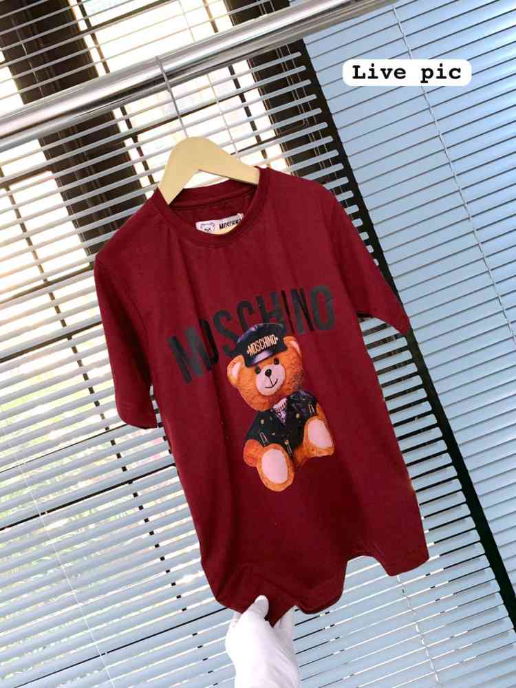 Moschino Red Premium Quality Kids T-shirt-thumb-1