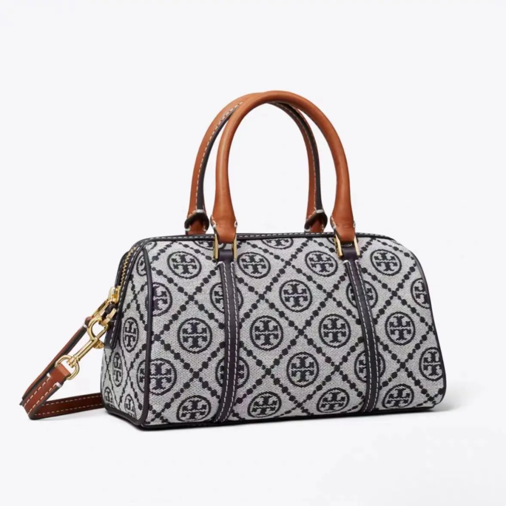 Blue & Grey Tory Burch Mini Miller Camel Tan Handbag