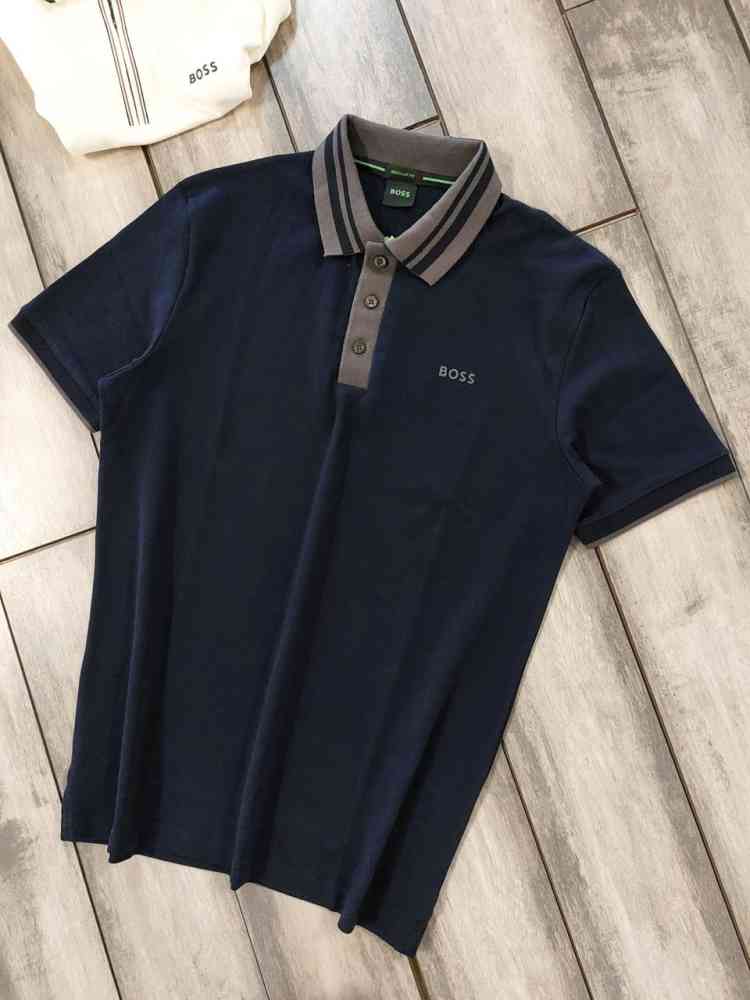 Blue Hugo Boss Black Premium Quality Polo Tees