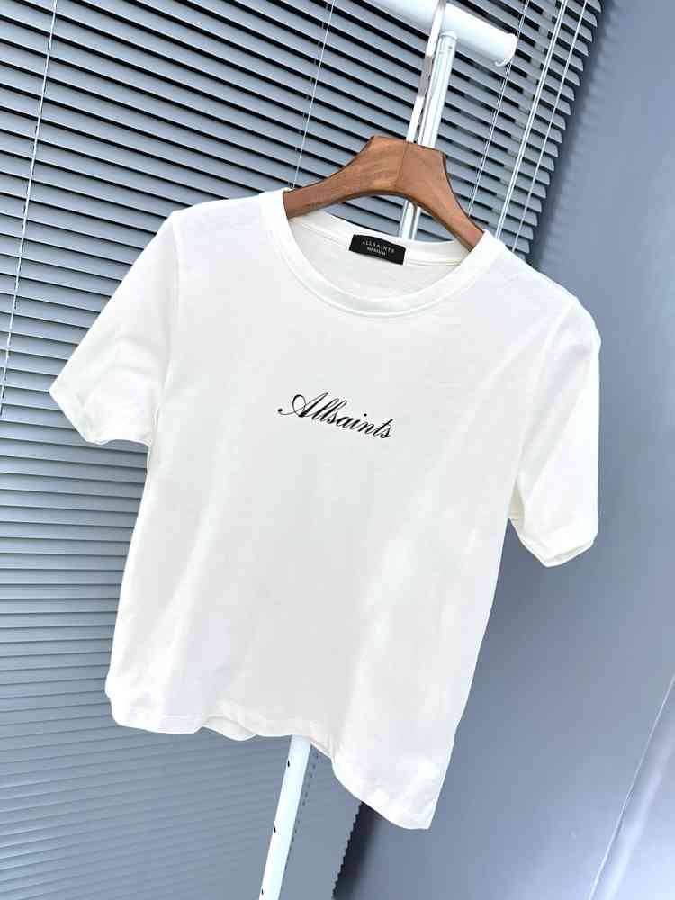 All Saint White Premium Quality Women T-shirt-thumb-1