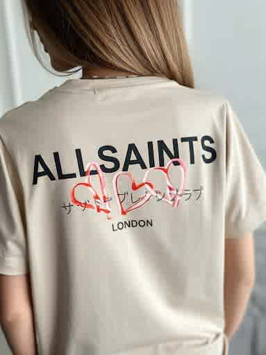 All Saint Cream Premium Quality Women T-shirt-thumb-2