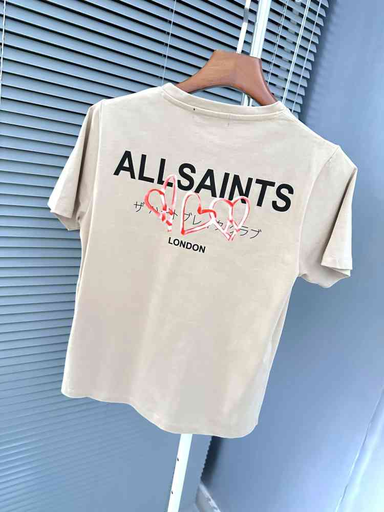 All Saint Cream Premium Quality Women T-shirt-thumb-1