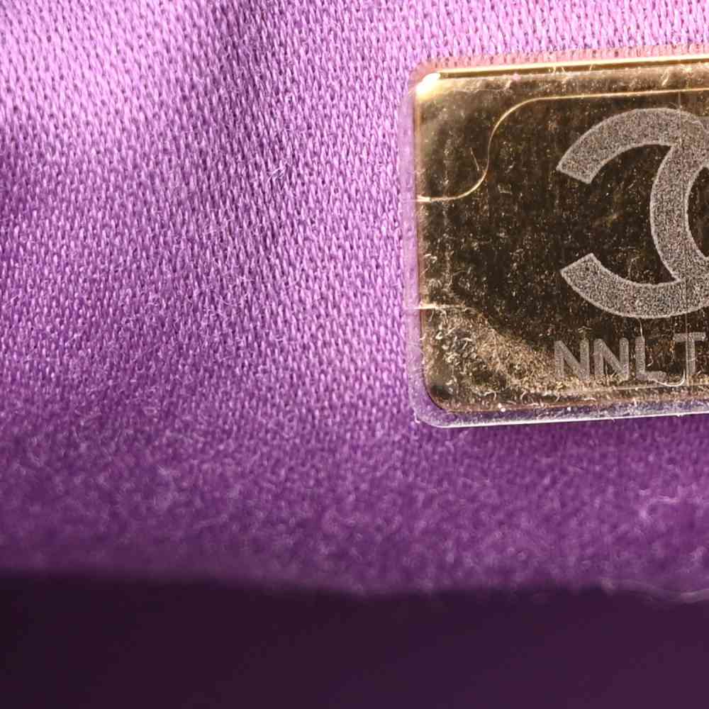 Chanel Maxi Purple Iconic Shoulder Bag-4