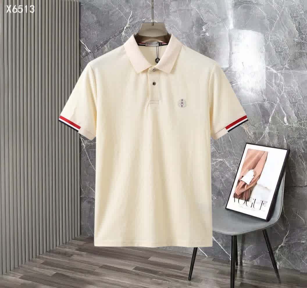 Peach Moncler White Premium Quality T-shirt