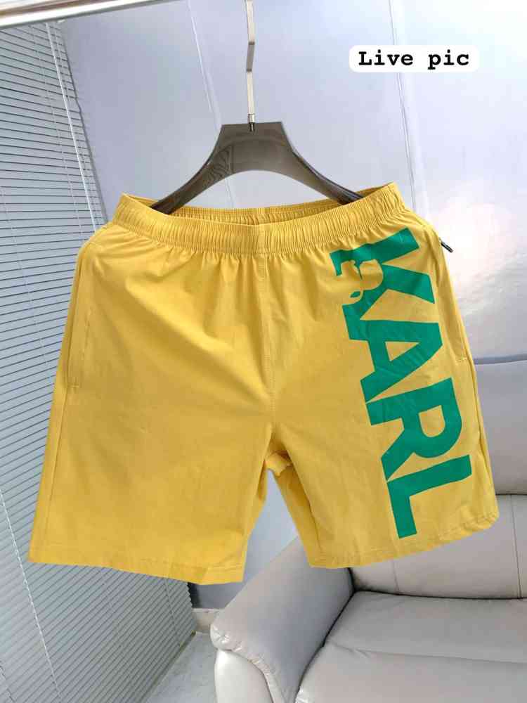 Karl Lagerfeld Yellow Premium Quality Shorts-thumb-1