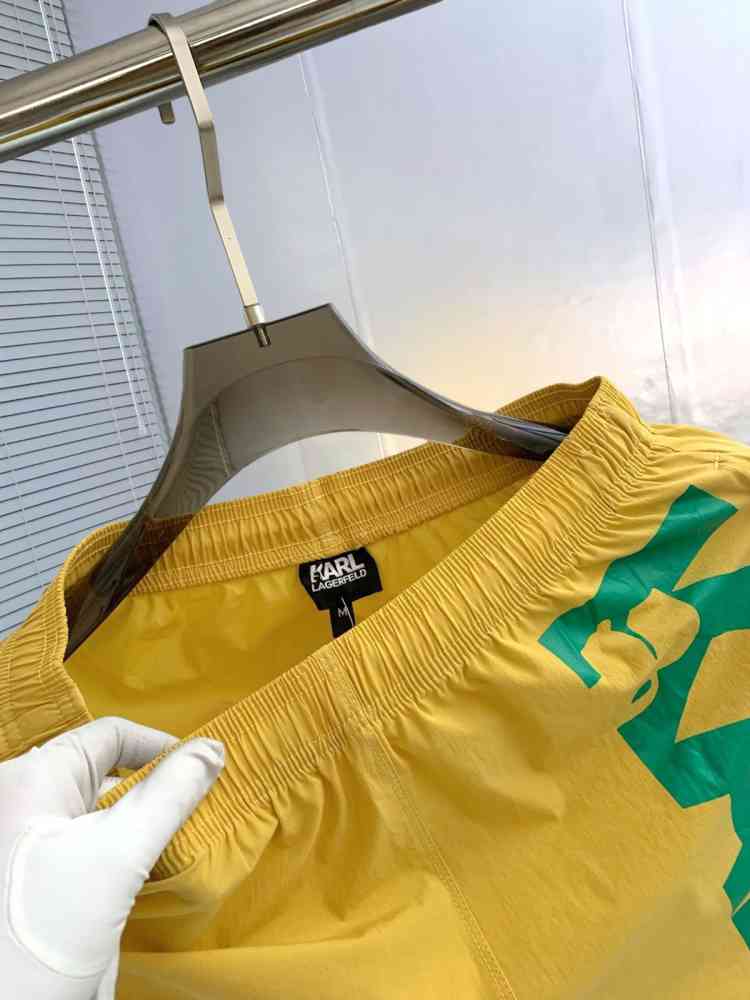 Karl Lagerfeld Yellow Premium Quality Shorts-thumb-2