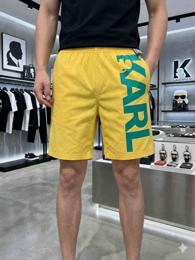 Yellow Karl Lagerfeld Blue Premium Quality Shorts