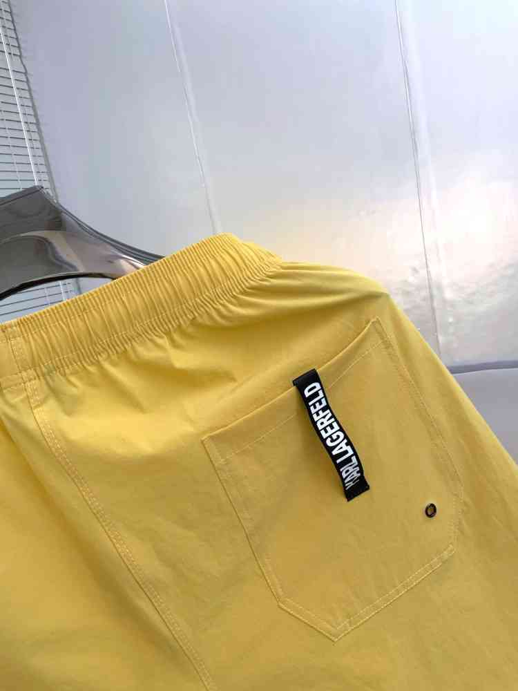 Karl Lagerfeld Yellow Premium Quality Shorts-thumb-3