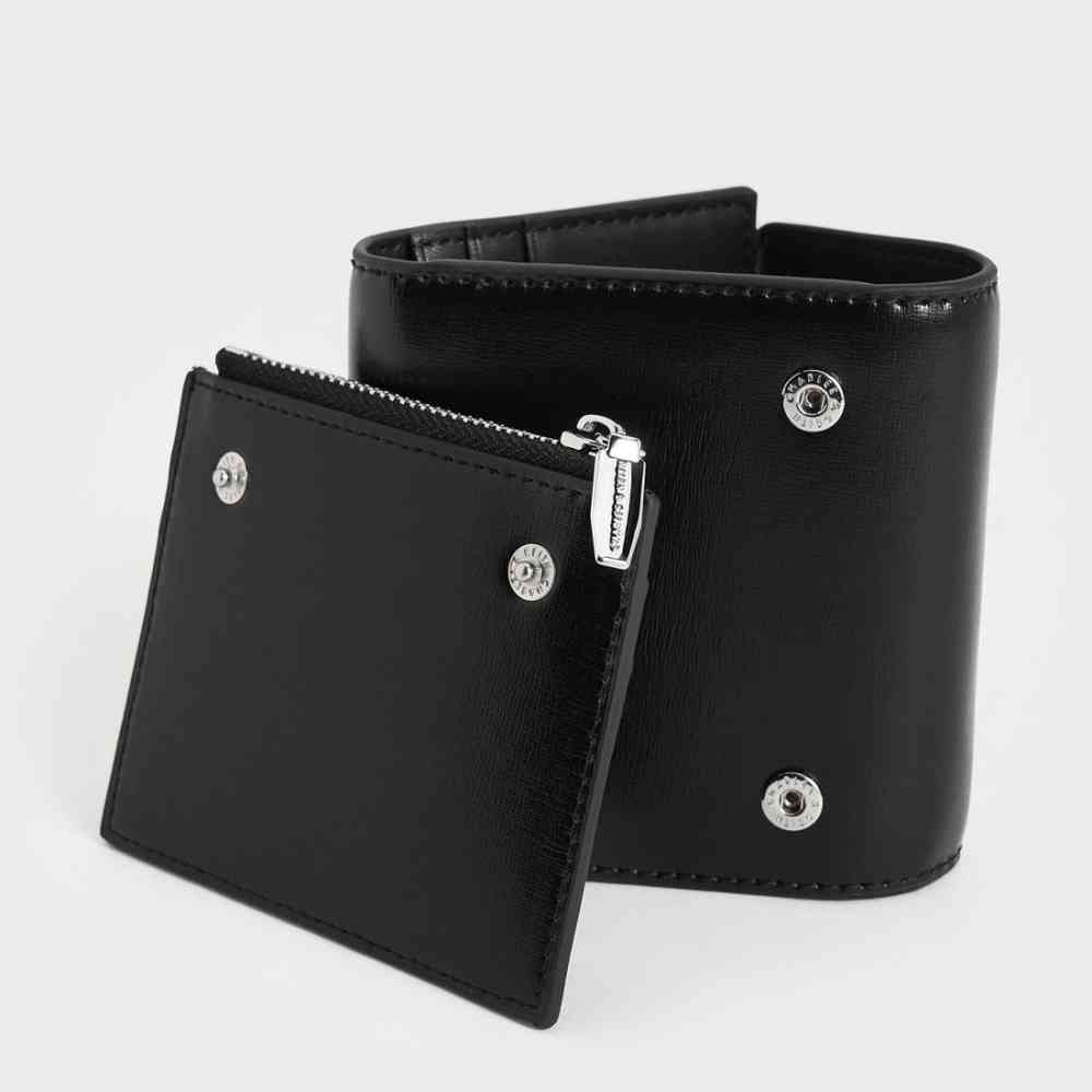 Charles & Keith Irie Black Wallet Cum Nano Sling Bag-4