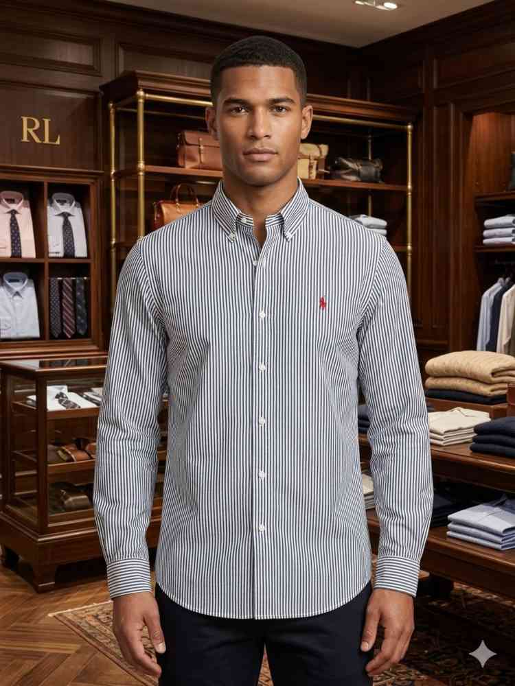 Blue Ralph Lauren Green Premium Quality Cotton Shirt