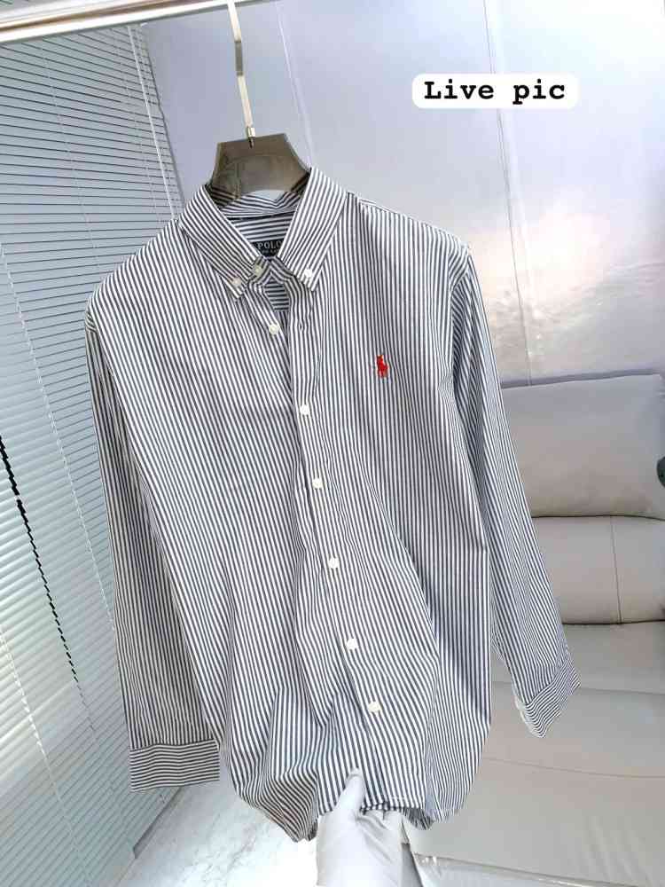 Ralph Lauren Blue Premium Quality Cotton Shirt-thumb-2