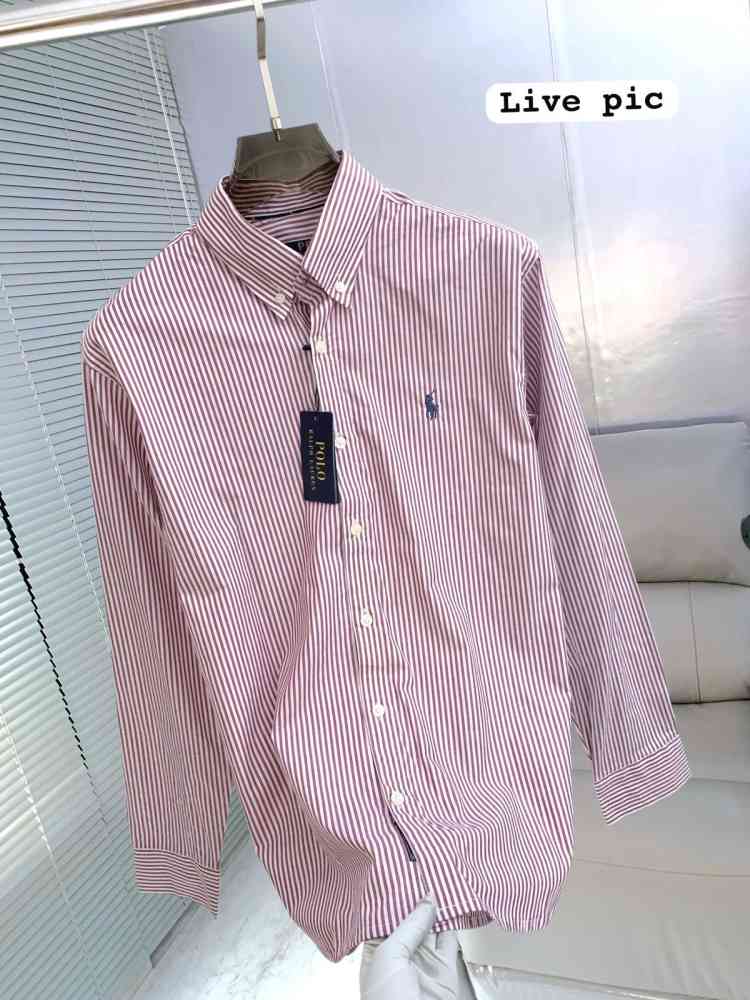 Ralph Lauren Pink Premium Quality Cotton Shirt-1