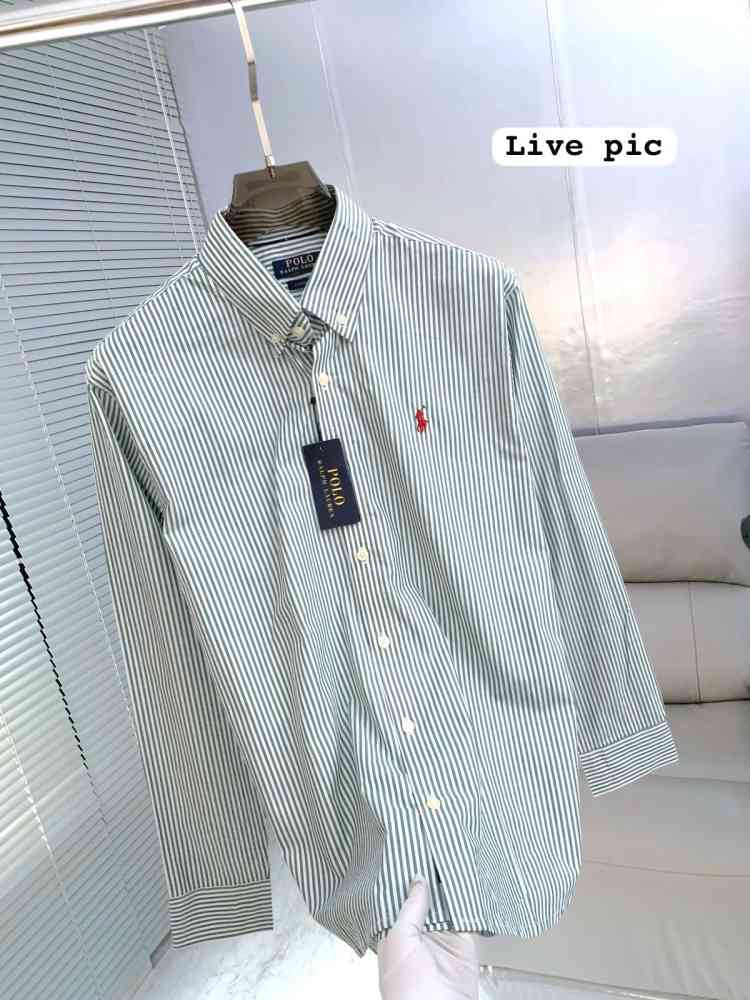 Ralph Lauren Green Premium Quality Cotton Shirt-thumb-1