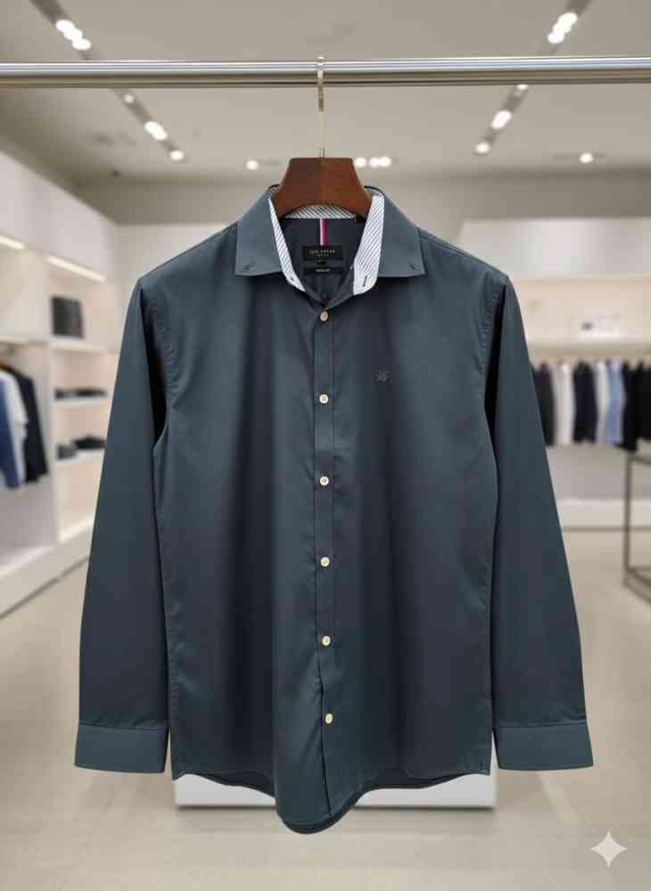 Ted Bekar Teal Blue Premium Quality Shirt-thumb-1