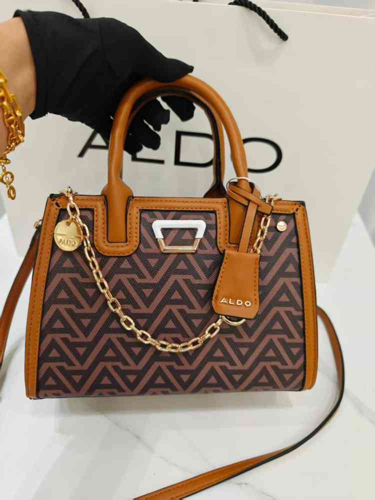 Brown Aldo Ashover Dark Brown Premium HandBag
