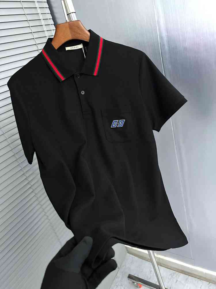 Gucci Black Premium Quality Polo T-shirt-thumb-2