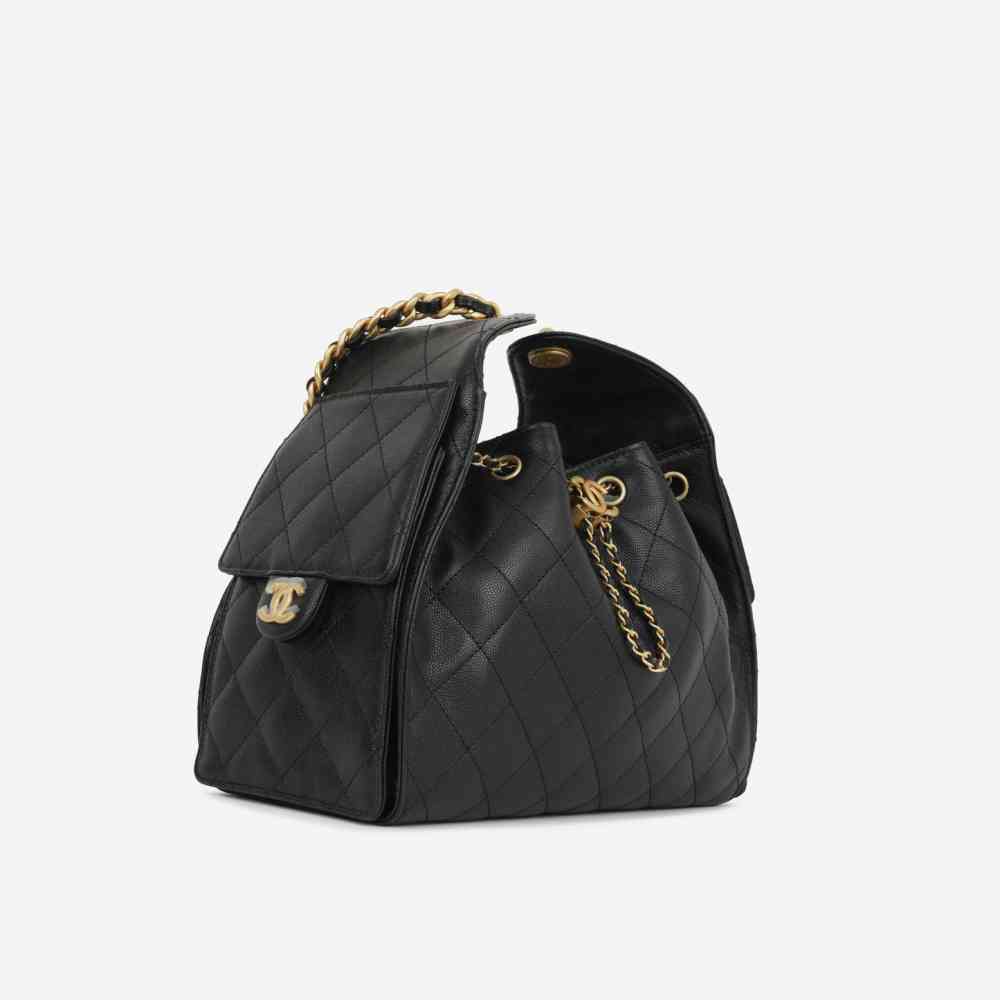 Chanel Maxi Black Iconic 26C Shoulder Bag-thumb-1