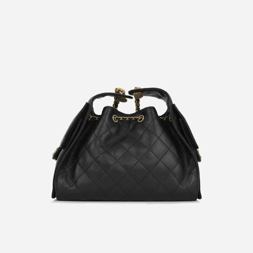 Chanel Maxi Black Iconic 26C Shoulder Bag-thumb-2