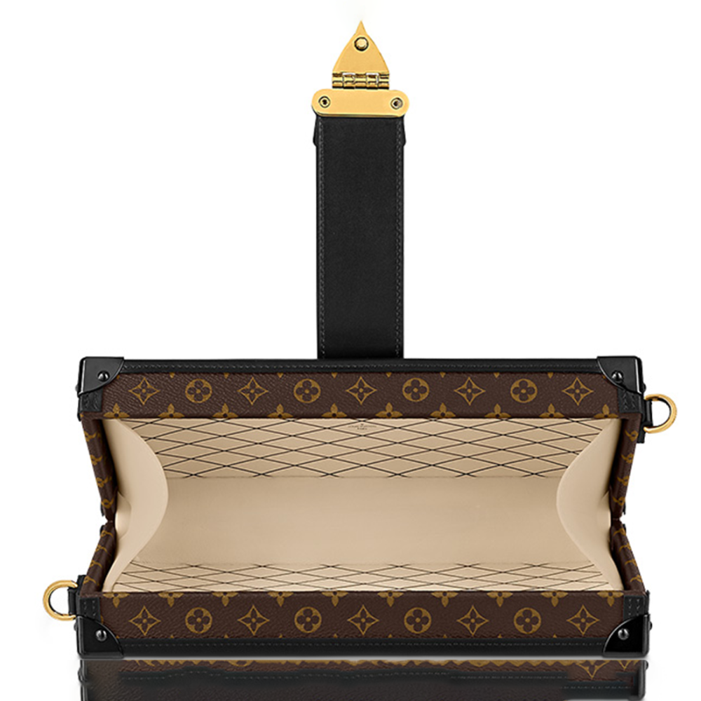 Louis Vuitton Petite Malle East West Brown HandBag-thumb-4