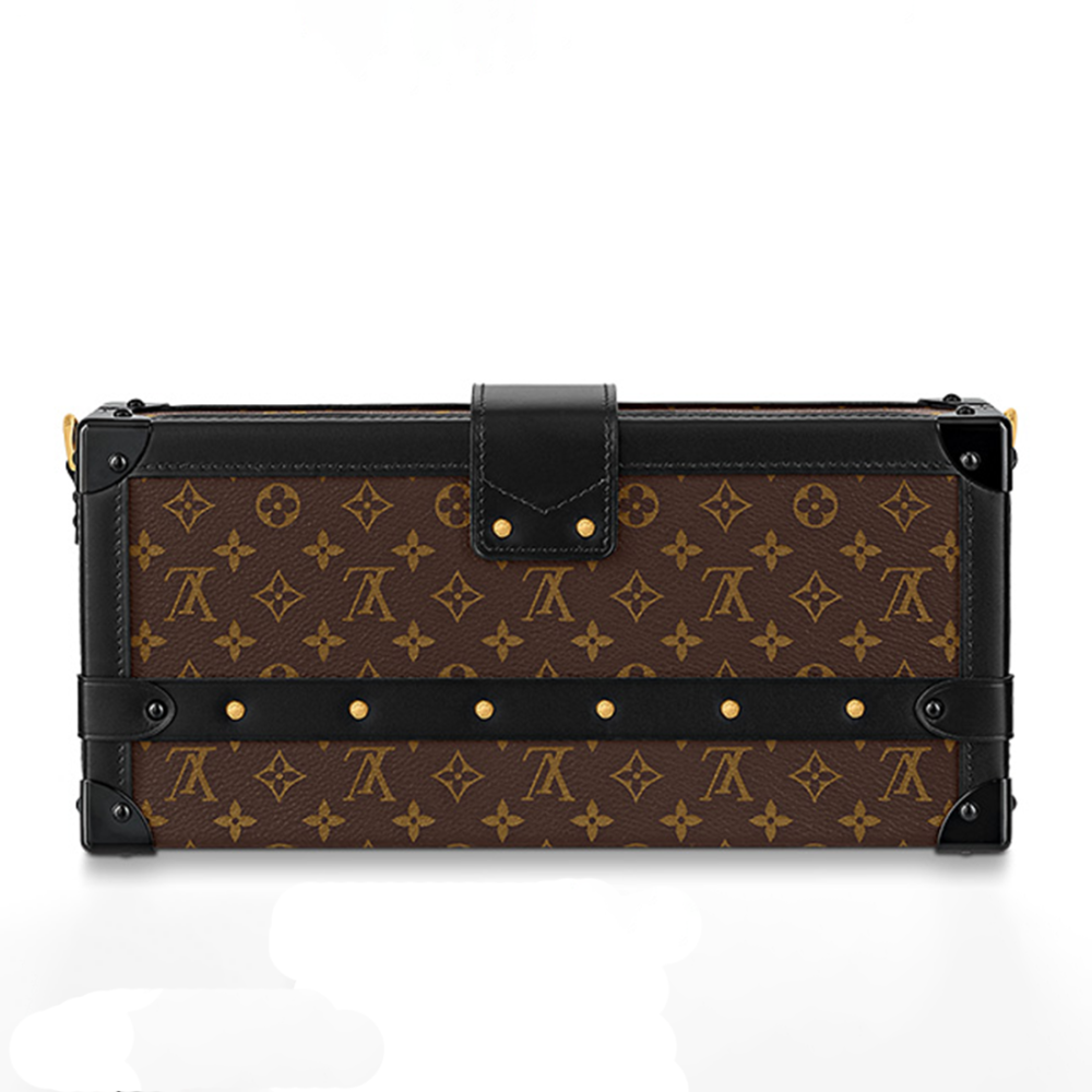 Louis Vuitton Petite Malle East West Brown HandBag-thumb-2