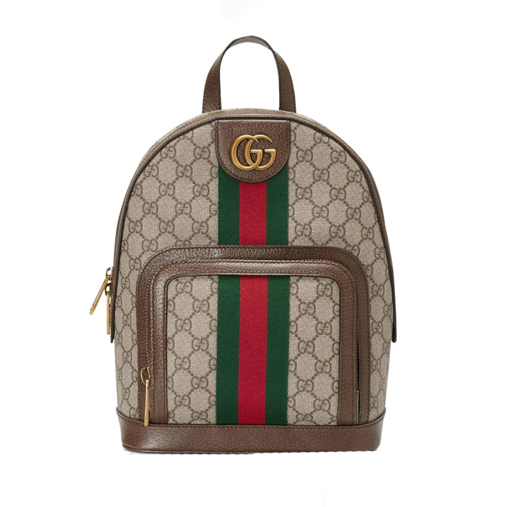 Gucci GG Ophidia Beige Backpack-thumb-0