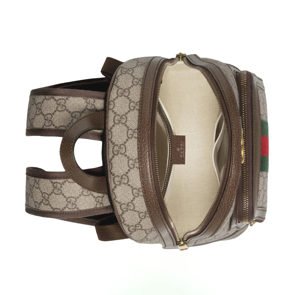 Gucci GG Ophidia Beige Backpack-thumb-2